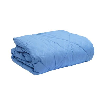 Gambar Sleeplite 120x200 cm Set 4 Pcs Seprai Single Microfiber Polyester Emboss - Biru
