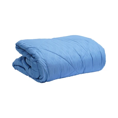 Gambar Sleeplite 160x200 cm Set 6 Pcs Seprai Queen Microfiber Emboss - Biru