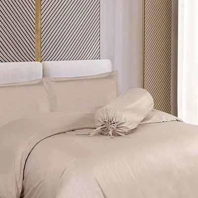 Gambar Sleeplite 120x200 cm Set 4 Pcs Seprai Single Microfiber Emboss - Taupe