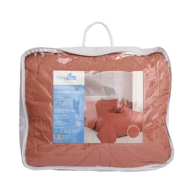 Gambar Sleeplite 160x200 cm Set 6 Pcs Seprai Queen Microfiber - Terracotta