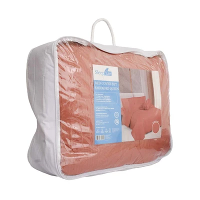 Gambar Sleeplite 160x200 cm Set 6 Pcs Seprai Queen Microfiber - Terracotta
