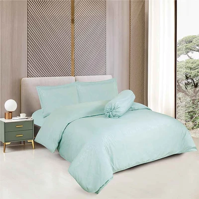 Gambar Sleeplite 120x200 cm Set 4 Pcs Seprai Single Microfiber Emboss - Hijau