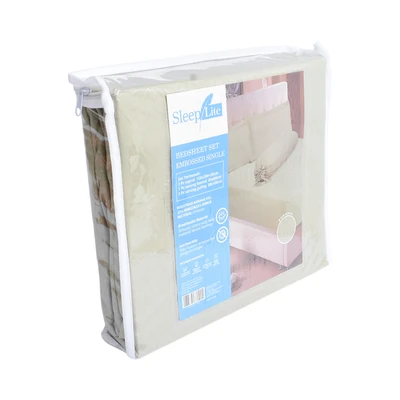 Gambar Sleeplite 120x200 cm Set 3 Pcs Seprai Single Microfiber - Hijau Sage