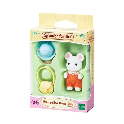 Gambar Sylvanian Families Set Mainan Boneka Marshmallow Mouse Baby 54080
