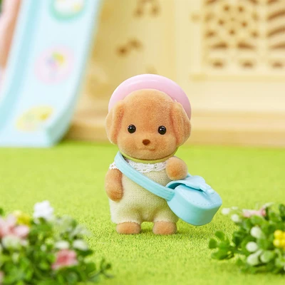 Gambar Sylvanian Families Set Boneka Poodle Baby 54110 - Cokelat