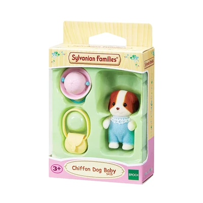 Gambar Sylvanian Families Set Boneka Chiffon Dog Baby Esfb54150
