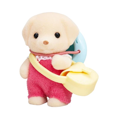 Gambar Sylvanian Families Set Boneka Yellow Labrador Baby 5418 - Krem