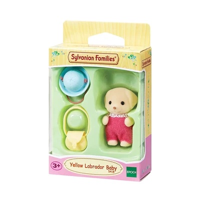 Gambar Sylvanian Families Set Boneka Yellow Labrador Baby 5418 - Krem