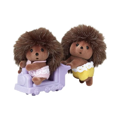 Gambar Sylvanian Families Set Boneka Hedgehog Twins Esfw54240