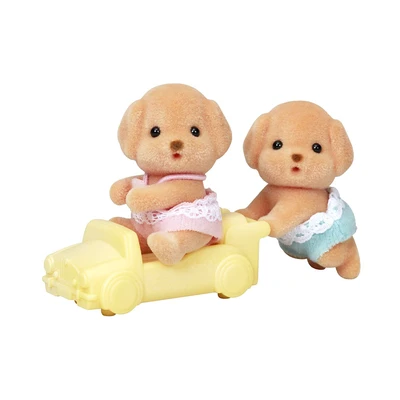 Gambar Sylvanian Families Set Boneka Toy Poodle Twins Esfw54250