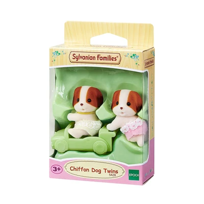 Gambar Sylvanian Families Set Mainan Chiffon Dog Twins Esfw54280