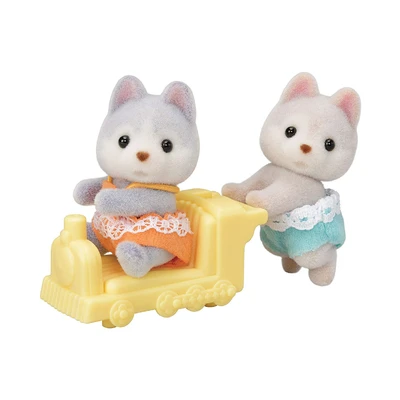 Gambar Sylvanian Families Set Mainan Boneka Husky Twins Esfw56380