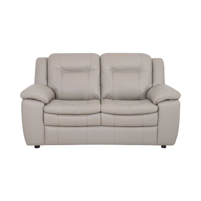 Gambar Informa Jacobsen Set Sofa Kulit - Silver/Abu-Abu