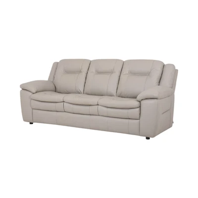 Gambar Informa Jacobsen Set Sofa Kulit - Silver/Abu-Abu