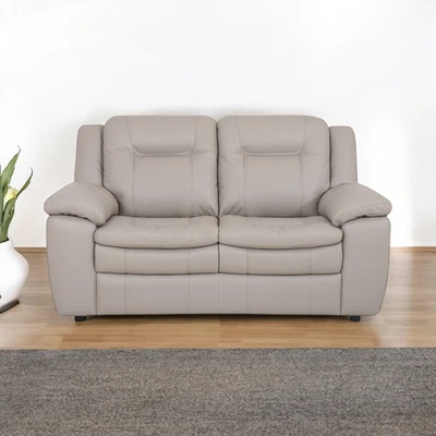Gambar Informa Jacobsen Sofa Kulit 2 Seater - Silver/Abu-Abu