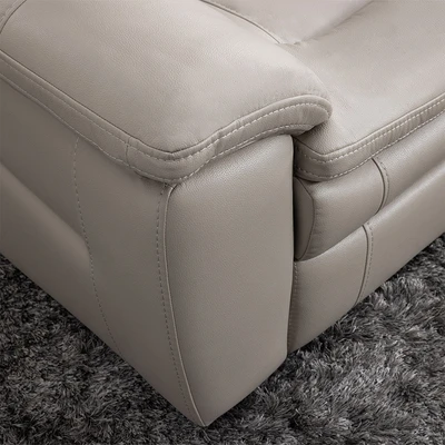 Gambar Informa Jacobsen Sofa Kulit 1 Seater - Silver/Abu-Abu