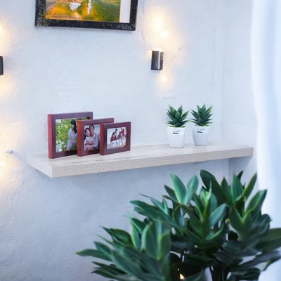 Gambar Stora Rak Dinding Dekorasi 90 cm - Cokelat Oak
