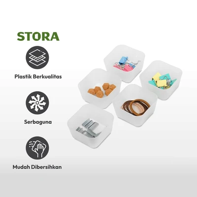 Gambar Stora Organizer Laci 8.3x8.3x4.5 cm Set 5 pcs
