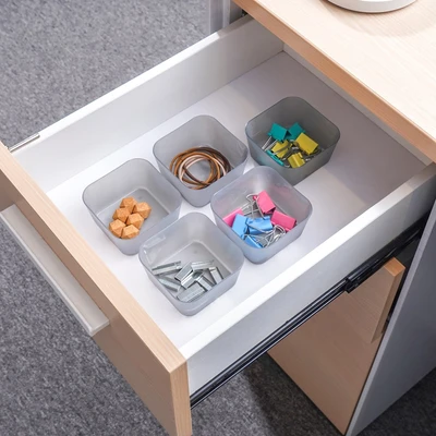 Gambar Stora Organizer Laci 8.3x8.3x4.5 cm Set 5 pcs - Abu-Abu