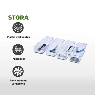 Gambar Stora Organizer Laci Clear Set 6 pcs