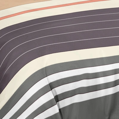 Gambar Sleeplite 160x200 cm Set 5 Pcs Seprai Queen Polyester Stripe Cider