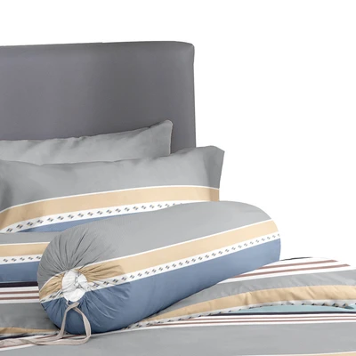 Gambar Sleeplite 180x200 cm Set 5 Pcs Seprai King Polyester Stripe Glacier