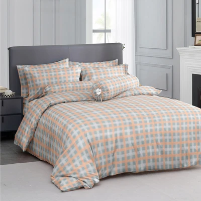 Gambar Sleeplite 180x200 cm Set 5 Pcs Seprai King Polyester Stripe Tafy