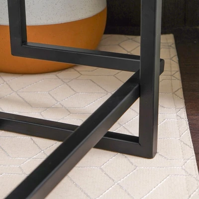 Gambar Informa Patung Miniatur Abstrak Cube 25 cm - Hitam