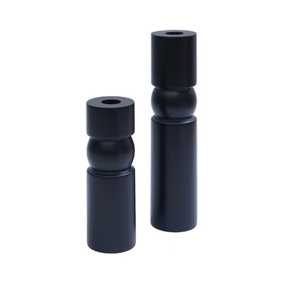 Gambar Informa Eloise Tempat Lilin Dekorasi Set 2 pcs - Hitam