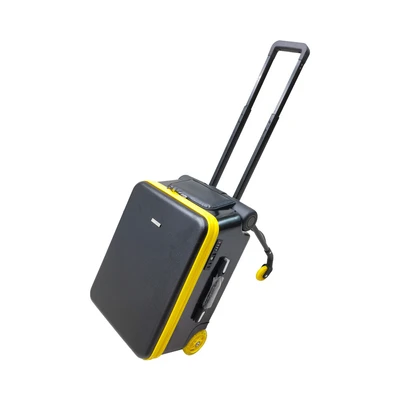 Gambar Passport 20 Inci Koper Pc & Aluminium Tsa Lock - Hitam/kuning