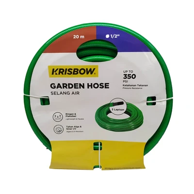Gambar Krisbow Selang Taman 1/2 Inci 20 Meter - Hijau