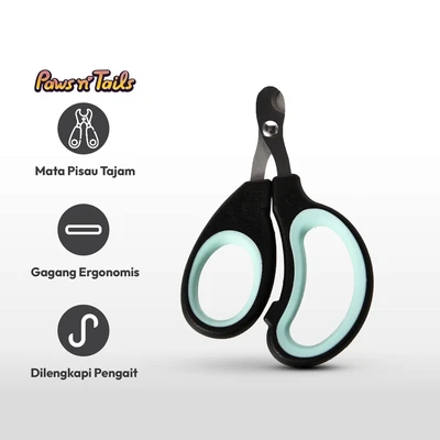 Gambar Paws N Tail Gunting Kuku Hewan - Hitam/Hijau Pet