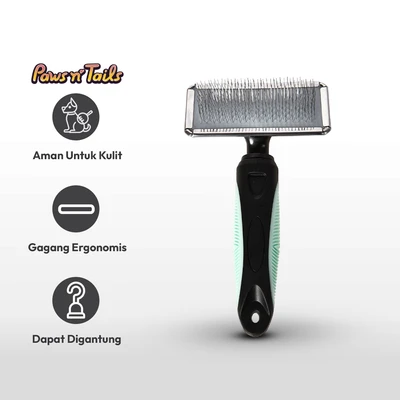Gambar Paws N Tail Sisir Slicker Ukuran Medium