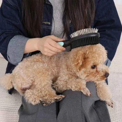 Gambar Paws N Tail Ukuran M Sisir Hewan Double Side