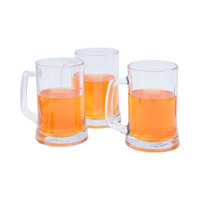 Gambar Appetite Kylo Gelas Kaca Dengan Handle 650 ml Set 3 Pcs Transparan