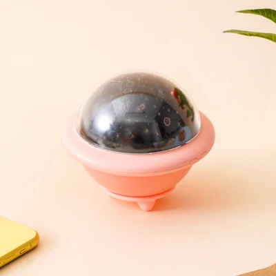 Gambar Ataru Lampu Tidur Projector Mini Rechargeable UFO - Pink