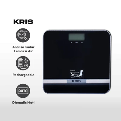 Gambar Kris Timbangan Badan Digital Body Fat Hydration Rechargeable