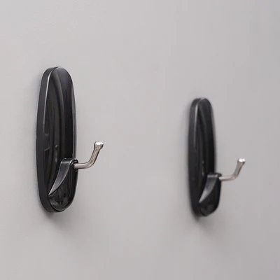 Gambar Stora Gantungan Dinding Permanen Set 2 pcs - Hitam