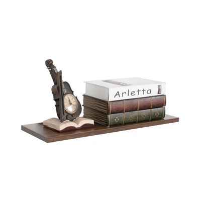 Gambar Masterspace 90x30x1.8 cm Rak Dinding - Hitam Dark Oak