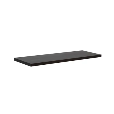 Gambar Masterspace Rak Dinding Kayu 60x20x1.8 cm - Hitam/Cokelat Walnut