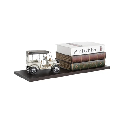 Gambar Masterspace Rak Dinding 90x30x1.8 cm - Hitam Walnut