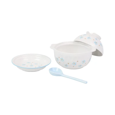 Gambar Appetite Tetsu Set Mangkuk Saji Serbaguna & Sendok Flower - Mix