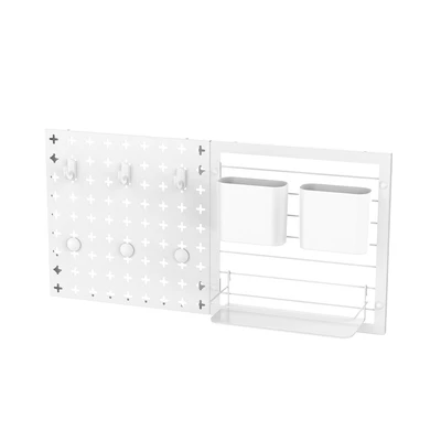 Gambar Stora Papan Pegboard Metal & Wire - Putih