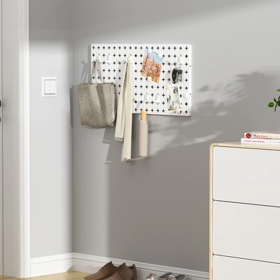 Gambar Stora Papan Pegboard Metal - Putih