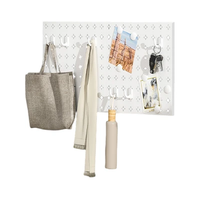 Gambar Stora Papan Pegboard Metal - Putih