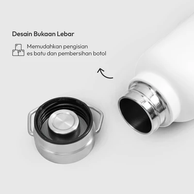 Gambar Picas Fox Botol Vacuum Flask Stainless Steel 500 ml - Putih