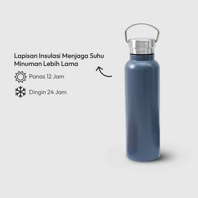 Gambar Picas Fox Botol Vacuum Flask Stainless Steel 500 ml - Biru