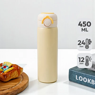 Gambar Picas Latte Botol Vacuum Flask Stainless Steel 450 ml - Putih