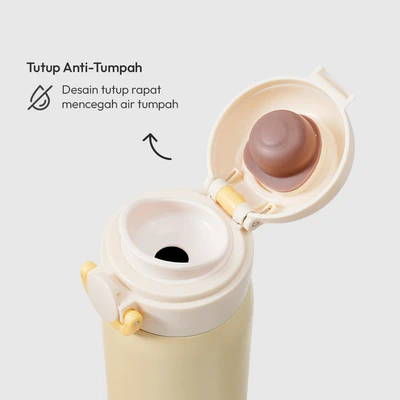 Gambar Picas Latte Botol Vacuum Flask Stainless Steel 450 ml - Putih