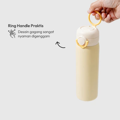 Gambar Picas Latte Botol Vacuum Flask Stainless Steel 450 ml - Putih